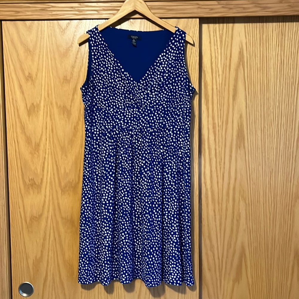 3/$20 Chaps Polka Dot Dress